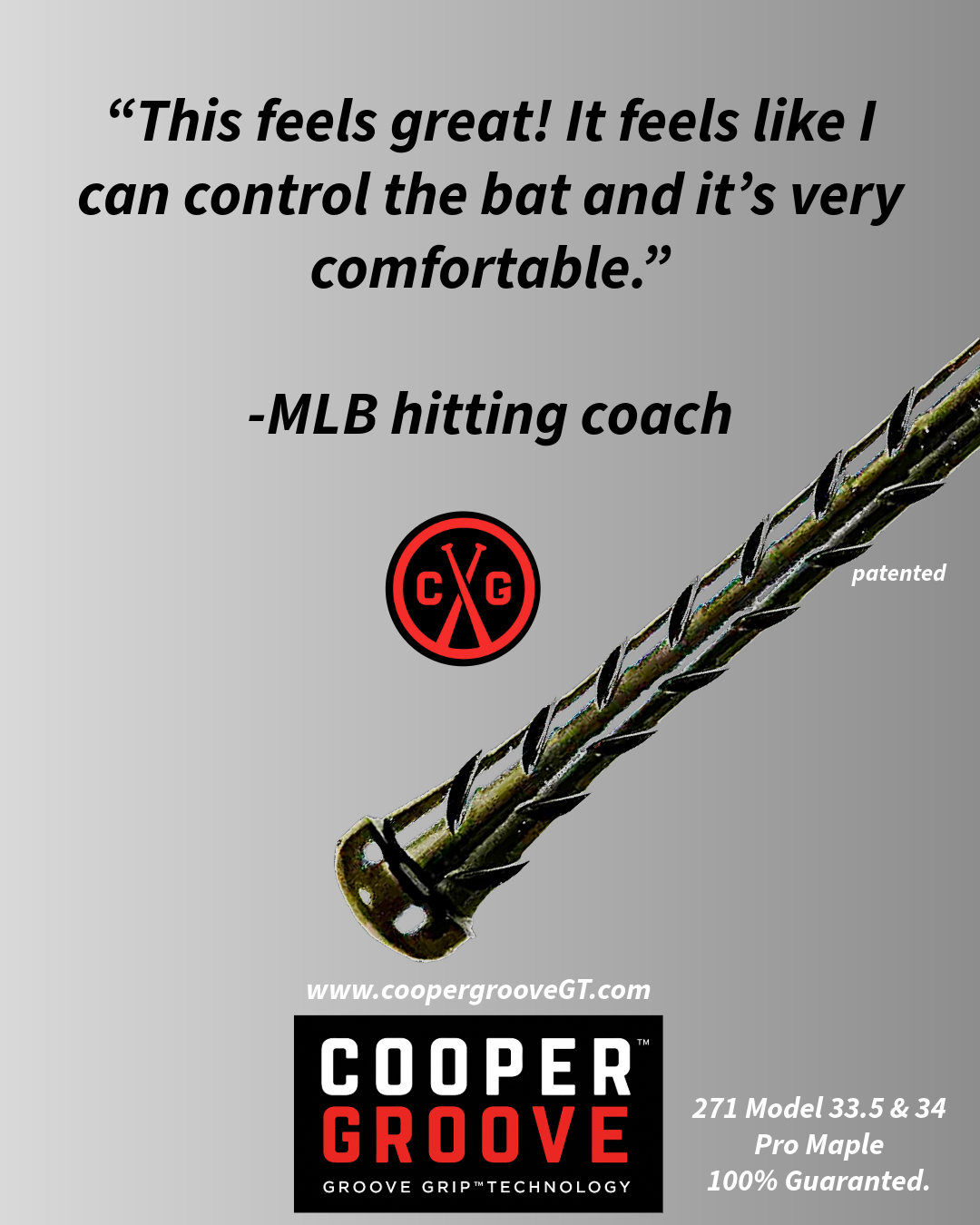 Cooper Groove MGB Maple Groove Bat - Image 12